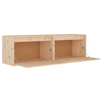 Wall Cabinets 2 pcs - Solid Pinewood | Hipo Market