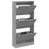 Shoe Cabinet Grey Sonoma 60x21x125.5 cm - Stylish Storage