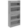 Shoe Cabinet Grey Sonoma 60x21x125.5 cm - Stylish Storage