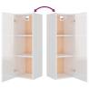 4 Piece High Gloss White TV Cabinet Set - Stylish Storage