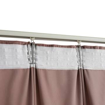 Elegant Velvet Blackout Curtains - Antique Pink 140x245cm