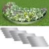 Set of 20 Flexible Lawn Fence Galvanised Steel 100 x 14 cm Size 100 x 14 cm Quantity in Package 20 