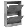 Shoe Cabinet Concrete Grey - 60x21x87.5 cm | Hipomarket