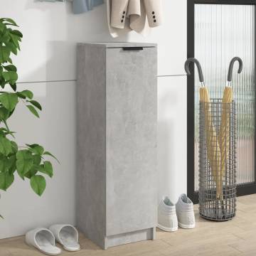 Shoe Cabinet Concrete Grey - Stylish Storage Solution