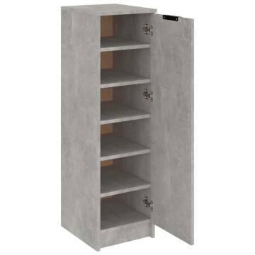 Shoe Cabinet Concrete Grey - Stylish Storage Solution