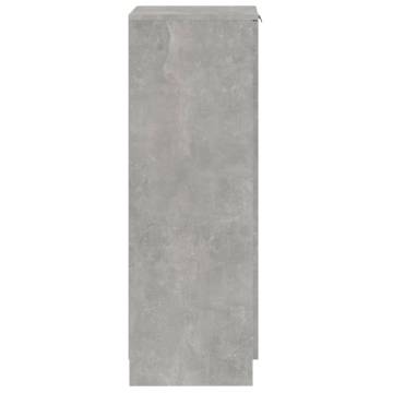 Shoe Cabinet Concrete Grey - Stylish Storage Solution