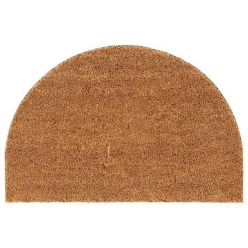 Natural Half Round Coir Door Mat 40x60 cm - Durable & Non-Slip