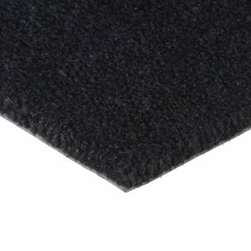 Durable Black Coir Door Mat 50x80 cm | Hipomarket UK