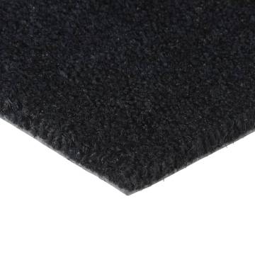 Durable Black Coir Door Mat 60x90 cm - HipoMarket