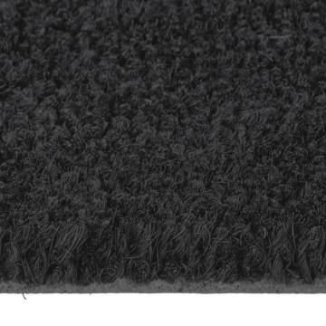 Durable Black Coir Door Mat 60x90 cm - HipoMarket