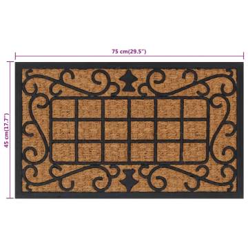 Durable Coir & Rubber Door Mat 45x75 cm | Hipomarket