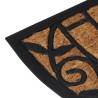 Durable Half Round Door Mat 45x75 cm | Rubber & Coir