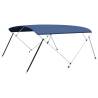 4 Bow Bimini Top Navy Blue - Boat Canopy 243x(230-244)x137 cm