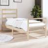 Solid Wood Pine Bed Frame 90x190 cm - Classic Single Design