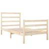 Solid Wood Pine Bed Frame 90x190 cm - Classic Single Design