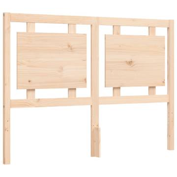 Solid Wood Bed Frame with Headboard 140x200 cm | HipoMarket