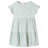 Kids' Dress with Ruffle Sleeves Mint - Stylish & Comfortable