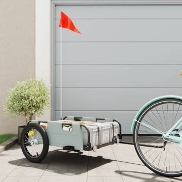 Bike Trailer - Grey Oxford Fabric & Iron | Hipo Market