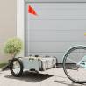 Bike Trailer Grey Oxford Fabric and Iron Colour grey Size 126 x 63 x 36 cm 