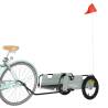 Bike Trailer - Grey Oxford Fabric & Iron | Hipo Market