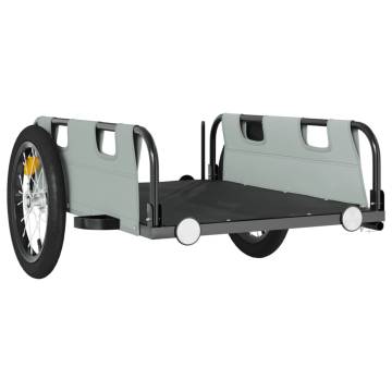 Bike Trailer - Grey Oxford Fabric & Iron | Hipo Market