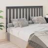 Bed Headboard Grey 166x6x101 cm Solid Wood Pine Colour grey Size 166 x 101 cm Quantity in Package 1 