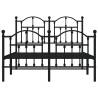 Robust Black Metal Bed Frame 120x200 cm - Hipomarket