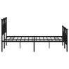 Robust Black Metal Bed Frame 120x200 cm - Hipomarket