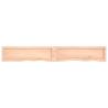 Bathroom Countertop 200x30cm - Untreated Solid Oak Wood