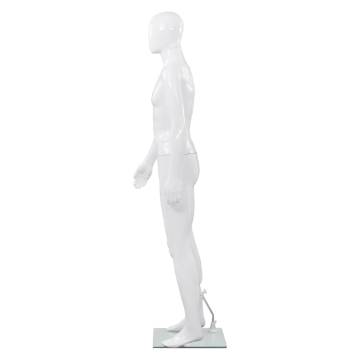 Full Body Male Mannequin - Glossy White 185 cm | HipoMarket