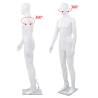 Full Body Male Mannequin - Glossy White 185 cm | HipoMarket