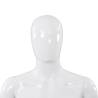 Full Body Male Mannequin - Glossy White 185 cm | HipoMarket