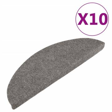 Self-Adhesive Stair Mats - 10 pcs Grey | HipoMarket