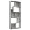 Concrete Grey Book Cabinet 67x24x161 cm - Stylish & Durable