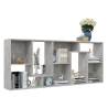 Concrete Grey Book Cabinet 67x24x161 cm - Stylish & Durable