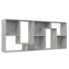 Concrete Grey Book Cabinet 67x24x161 cm - Stylish & Durable