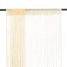 String Curtains 2 pcs 100x250 cm Cream Colour cream Size 100 cm Quantity in Package 2 