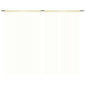 String Curtains 2 pcs 100x250 cm Cream - Hipomarket