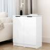 Sideboards 2 pcs High Gloss White 30x30x70 cm Engineered Wood Colour high gloss white Quantity in Package 2 