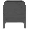 Garden Planter Grey 62x50x57 cm | Solid Pine Wood | Hipomarket