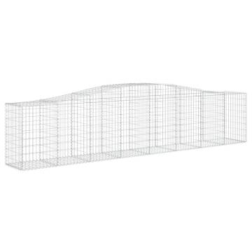 Arched Gabion Baskets - 25 pcs Galvanised Iron | Hipo Market