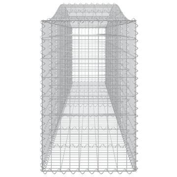 Arched Gabion Baskets - 25 pcs Galvanised Iron | Hipo Market