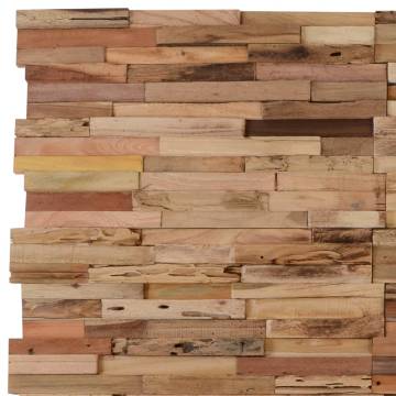 Wall Cladding Panels - 10 pcs Recycled Teak Wood | Hipomarket UK