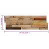 Wall Cladding Panels - 10 pcs Recycled Teak Wood | Hipomarket UK