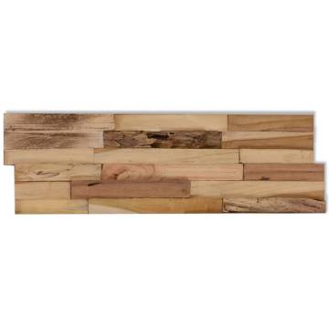 Wall Cladding Panels - 10 pcs Recycled Teak Wood | Hipomarket UK