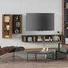 4 Piece Brown Oak TV Cabinet Set | Stylish & Practical Design