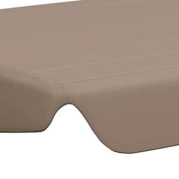 Replacement Canopy for Garden Swing - Taupe | HipoMarket