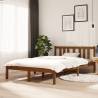 Bed Frame Honey Brown Solid Wood 120x200 cm Colour honey brown Size 120 x 200 cm 