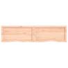 Bathroom Countertop 160x40 cm - Untreated Solid Oak Wood