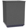 Planters 2 pcs Black 30x30x37 cm - Durable Polypropylene